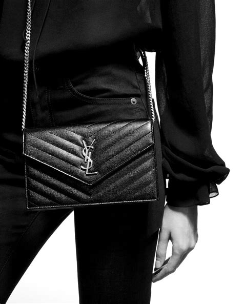 ysl monogramme small grain de poudre envelope wallet|CASSANDRE MATELASSÉ small envelope wallet in .